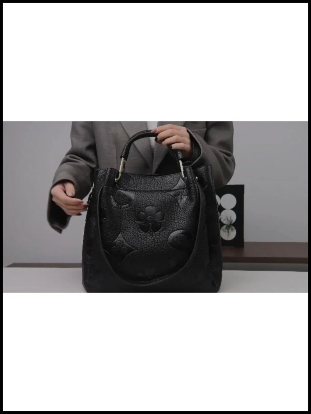 Vegan Leather Floral Hobo Top Handle Handbag Purse Women 3-in-1 Satchel Tote